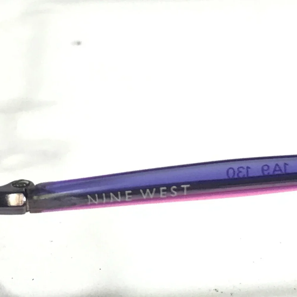 Nine West Petite Eyeglasses Frames 78 1A9 Purple Rectangular 48-19-130